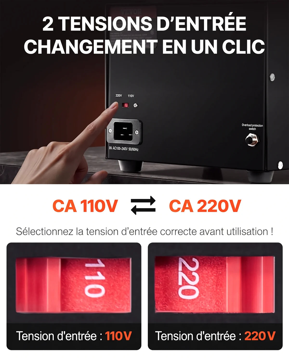 Transformateur 220 V - 110 V Convertisseur de Tension 5000 W