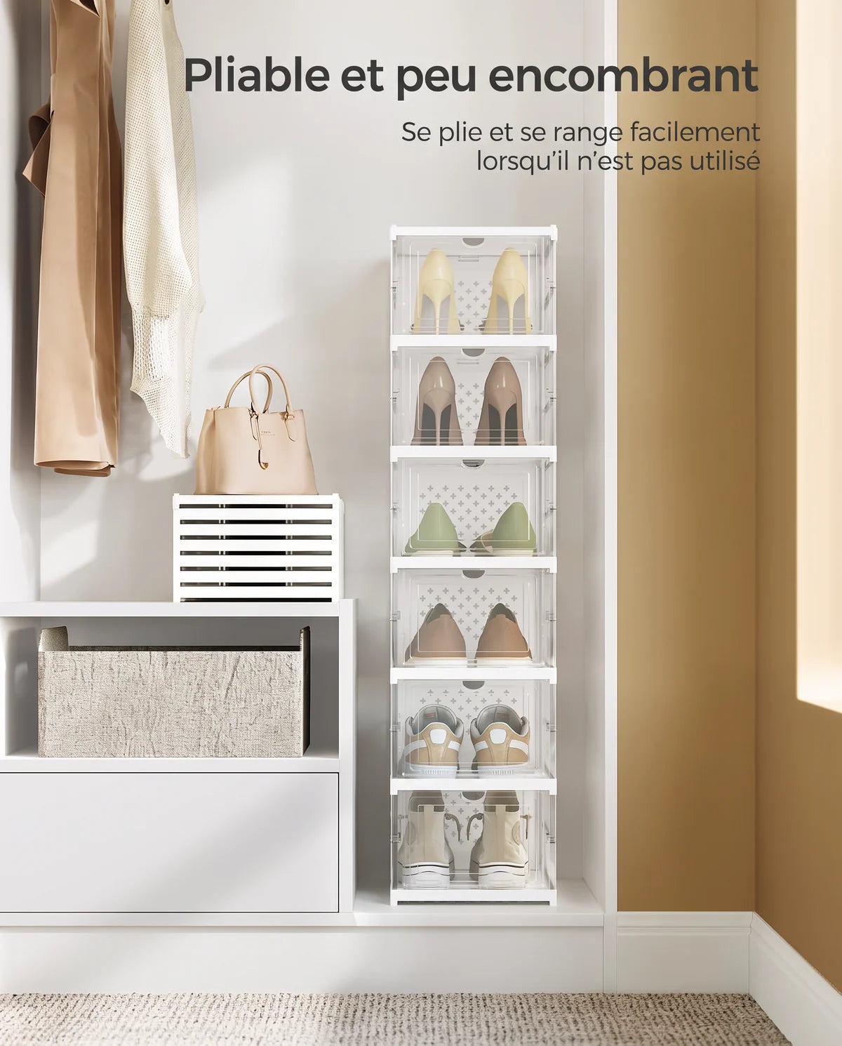 Lot de boîtes à chaussures pliables