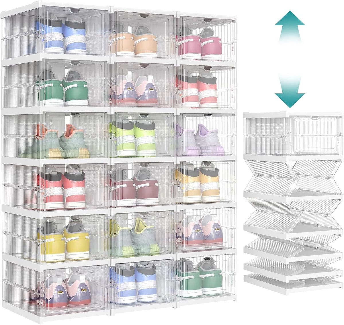 Lot de boîtes à chaussures pliables