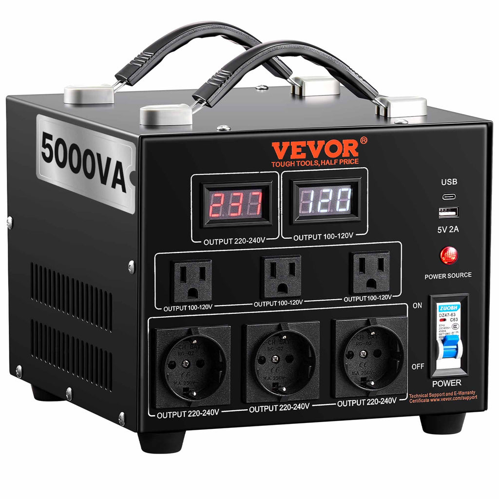 Transformateur 220 V - 110 V Convertisseur de Tension 5000 W