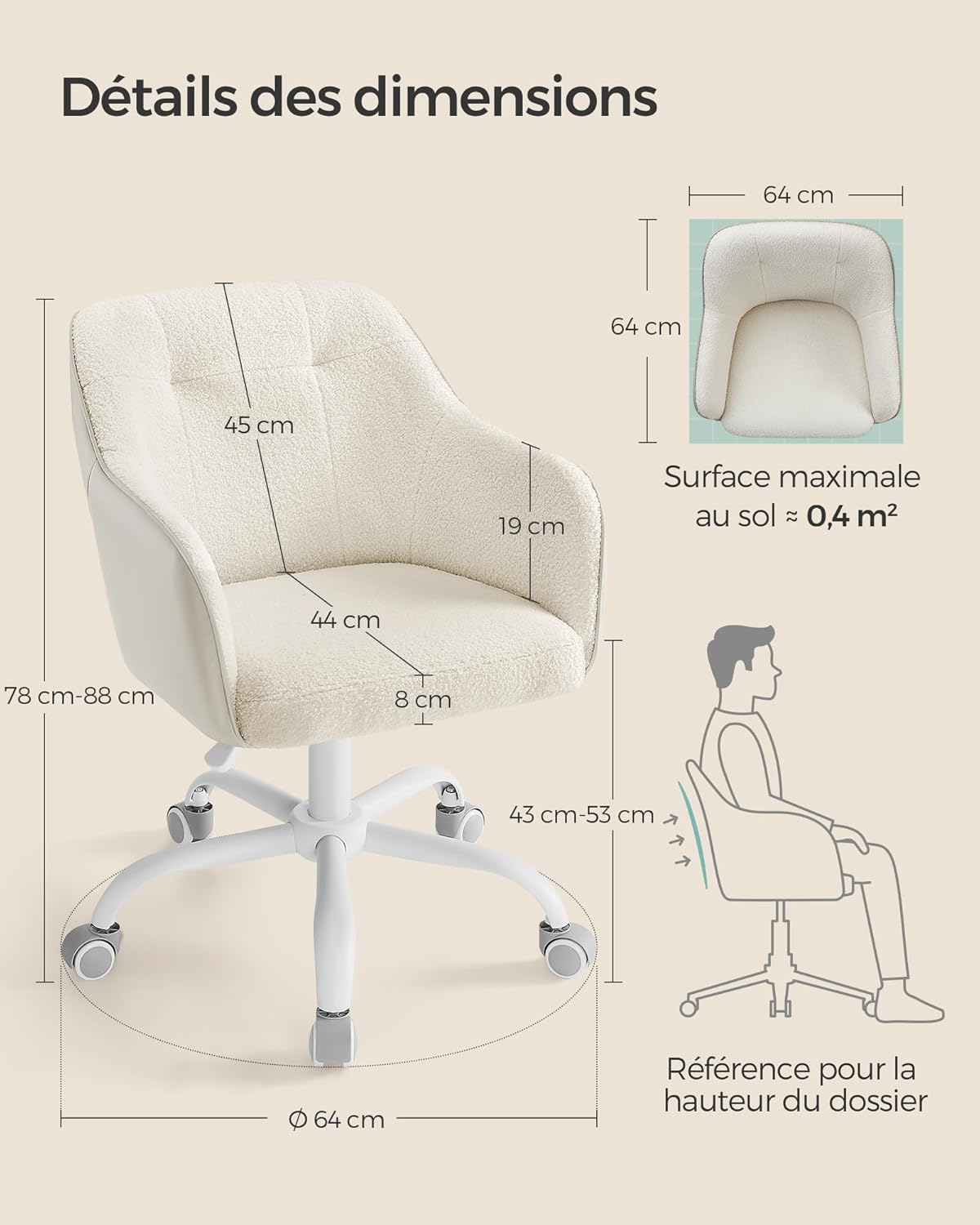 ComfyChaise™ Ergonomique - Capacité 110 kg