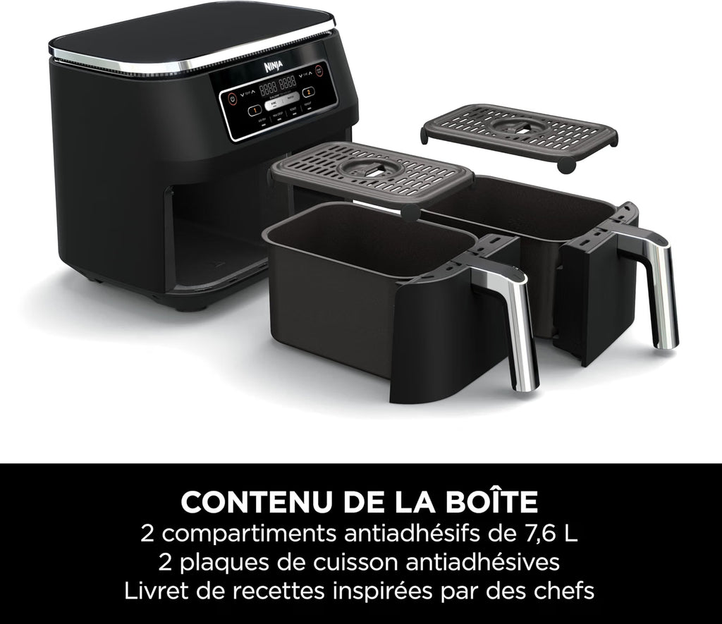 Air Fryer Ninja DualZone, 7.6L, 4-en-1