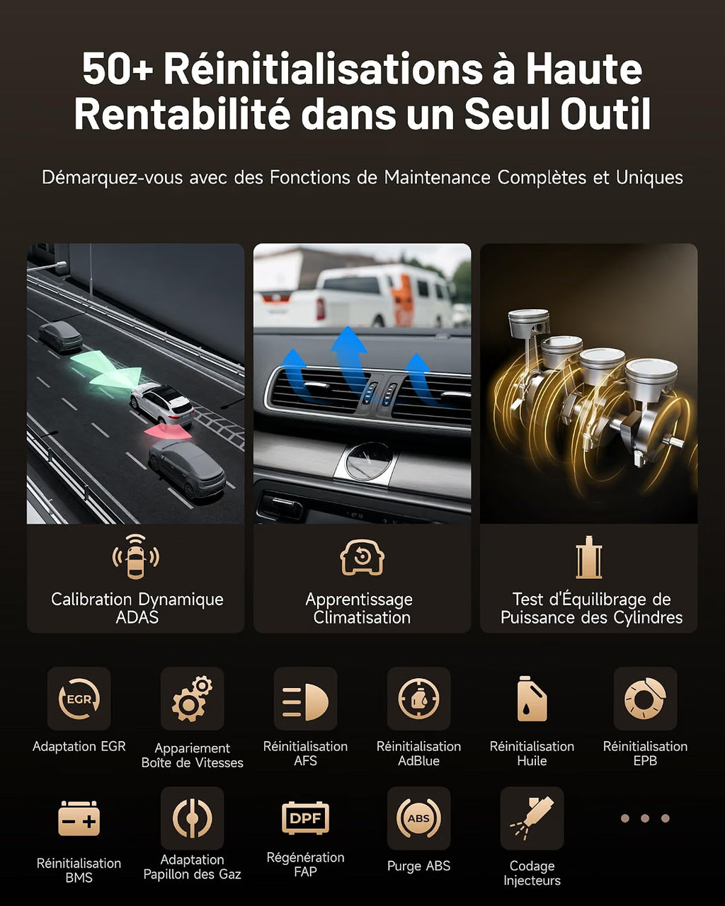TOPDON One 10.1" Valise Diagnostic Auto Bidirectionnel