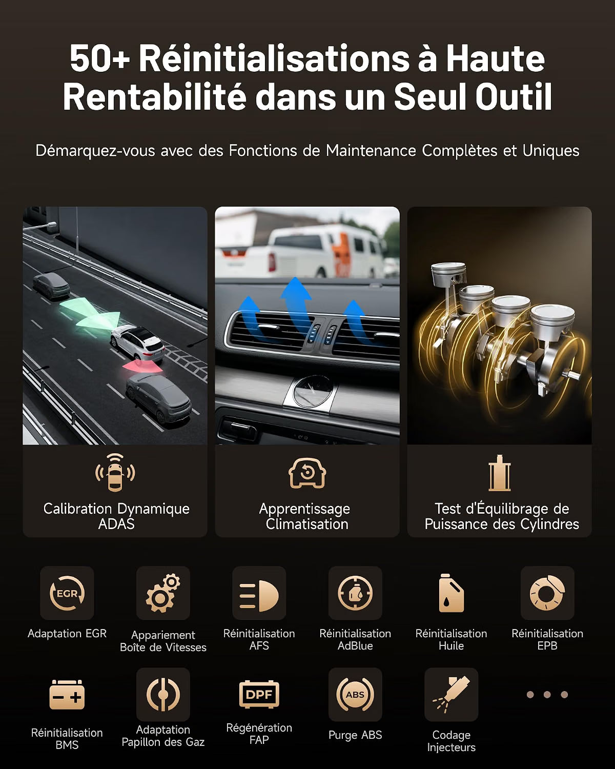 TOPDON One 10.1" Valise Diagnostic Auto Bidirectionnel