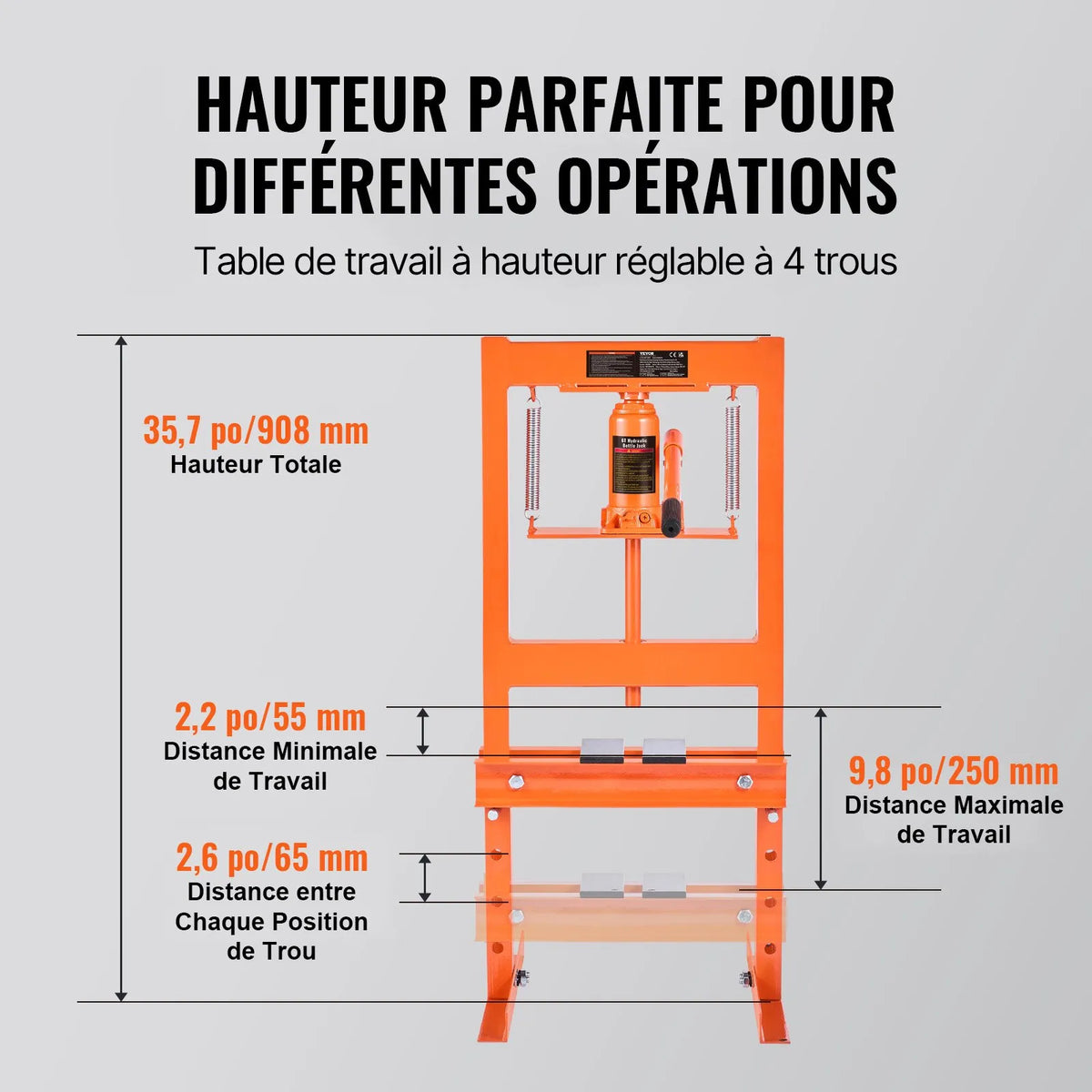 Presse de Travail Hydraulique 6T