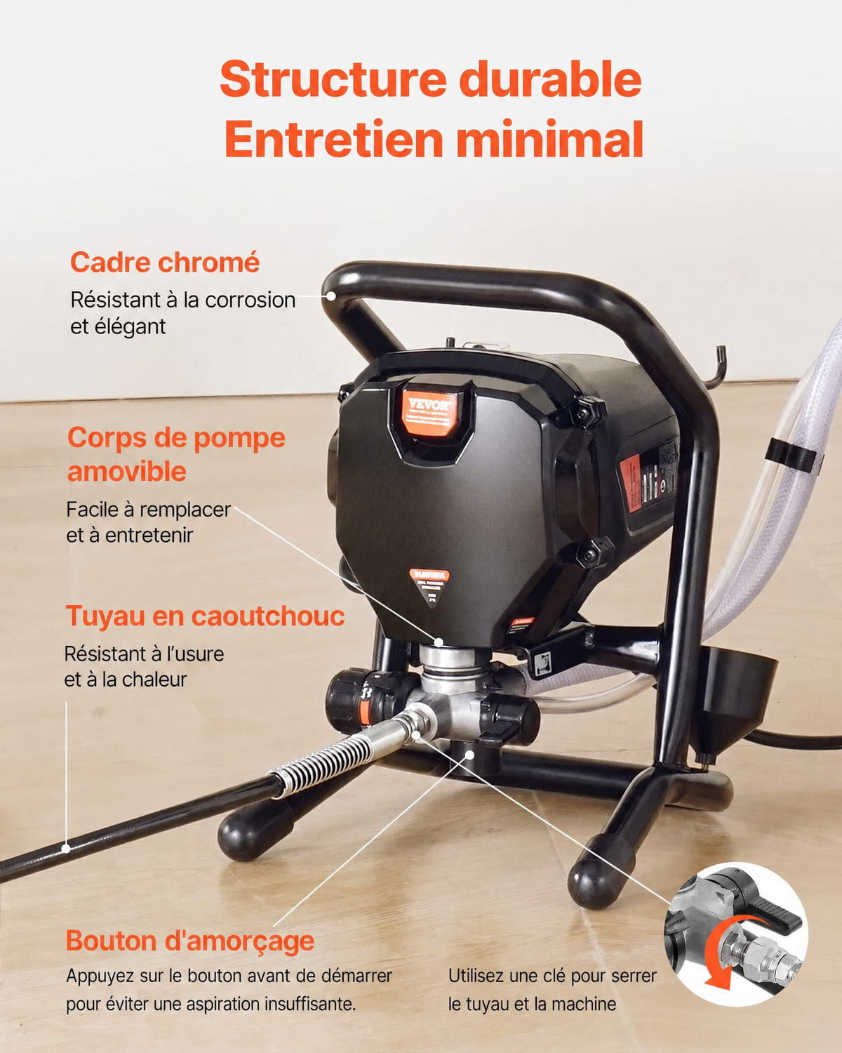 Système de Peinture par Pulvérisation 750 W 3000 PSI