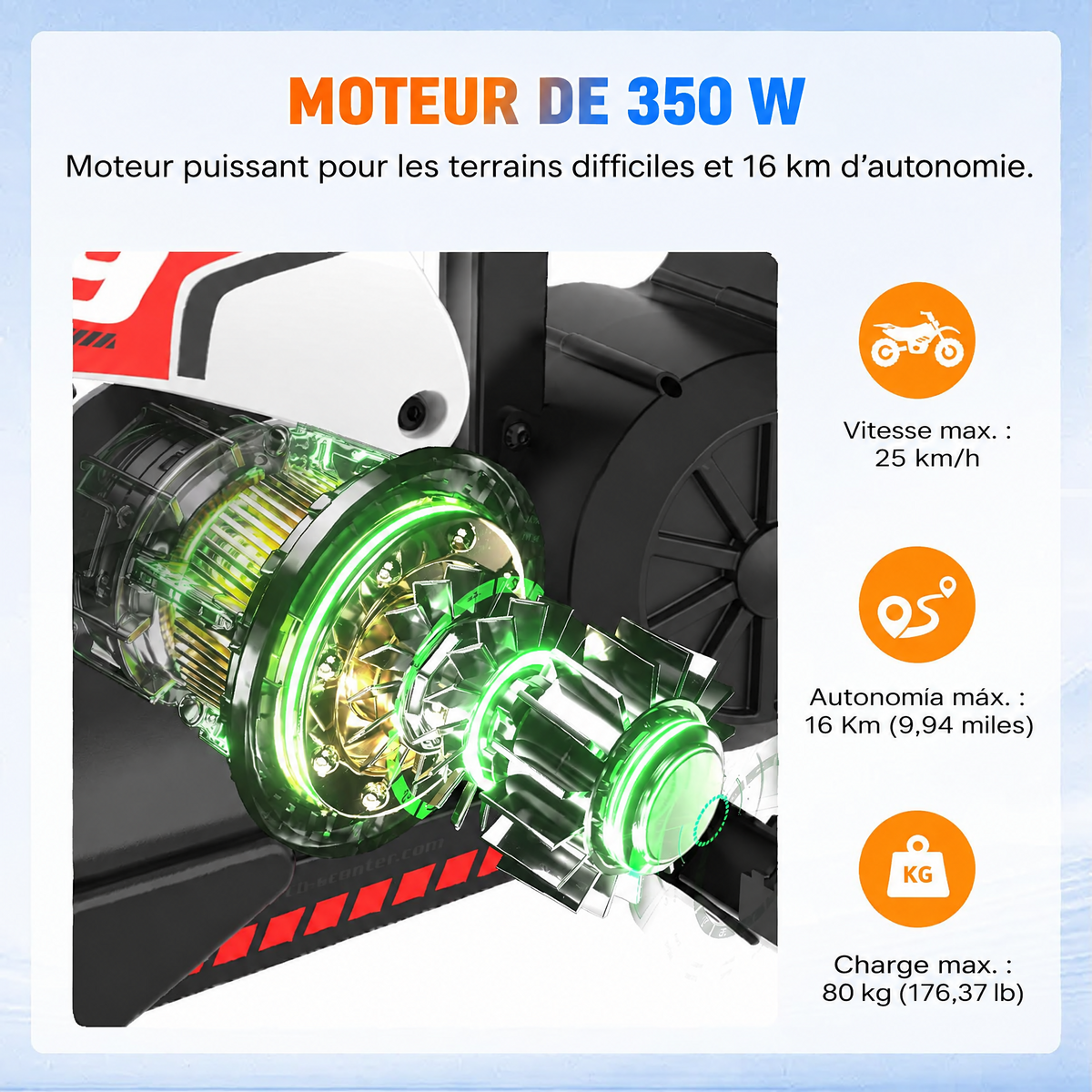 RCB R9X Pro Moto Électrique