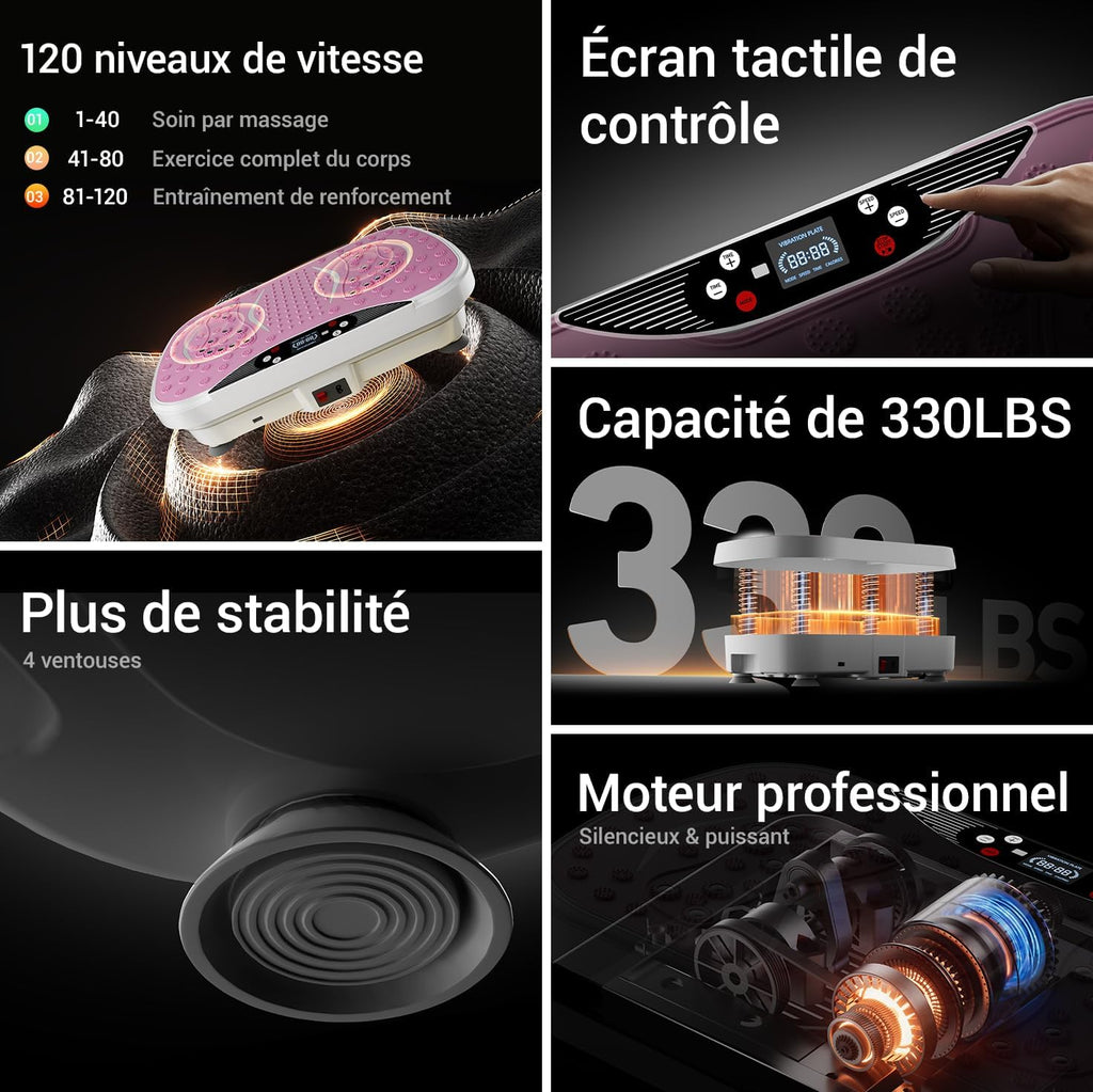 Plateforme de Vibration pour Drainage Lymphatique