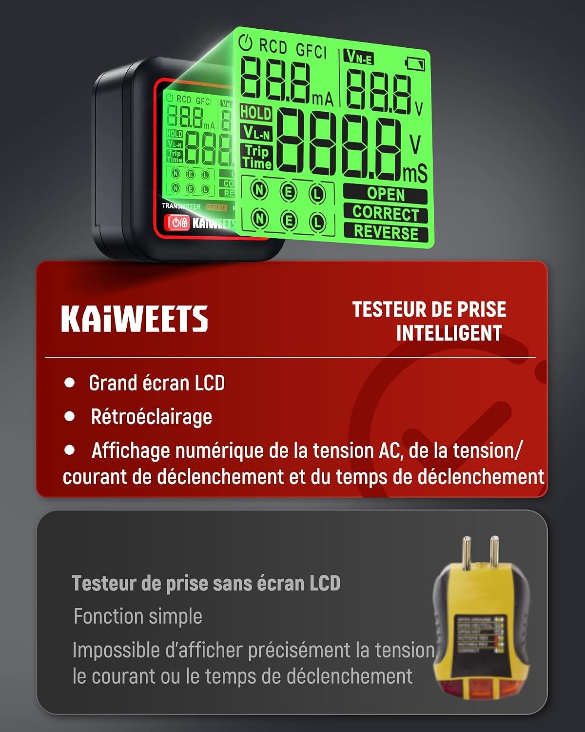 Localisateur de Disjoncteurs avec Écran LCD