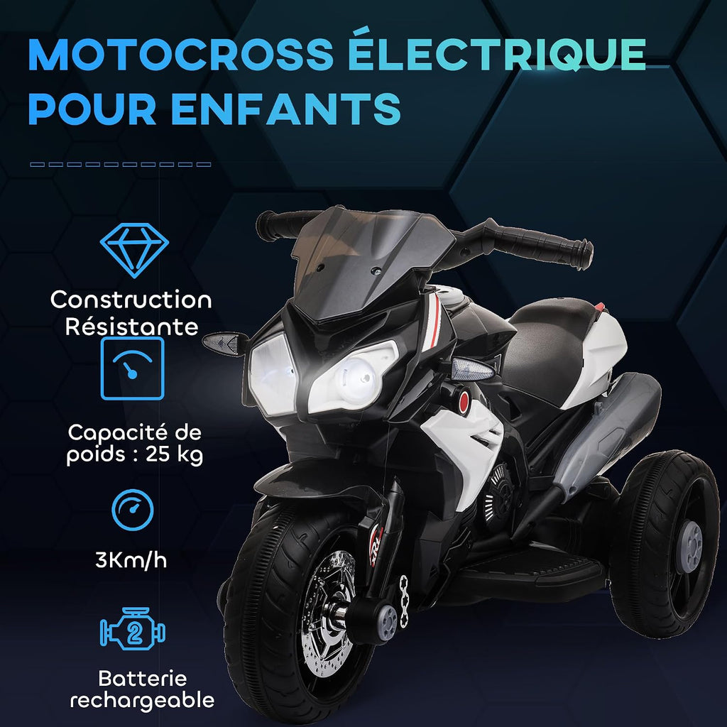 Moto électrique à 3 roues pour enfants