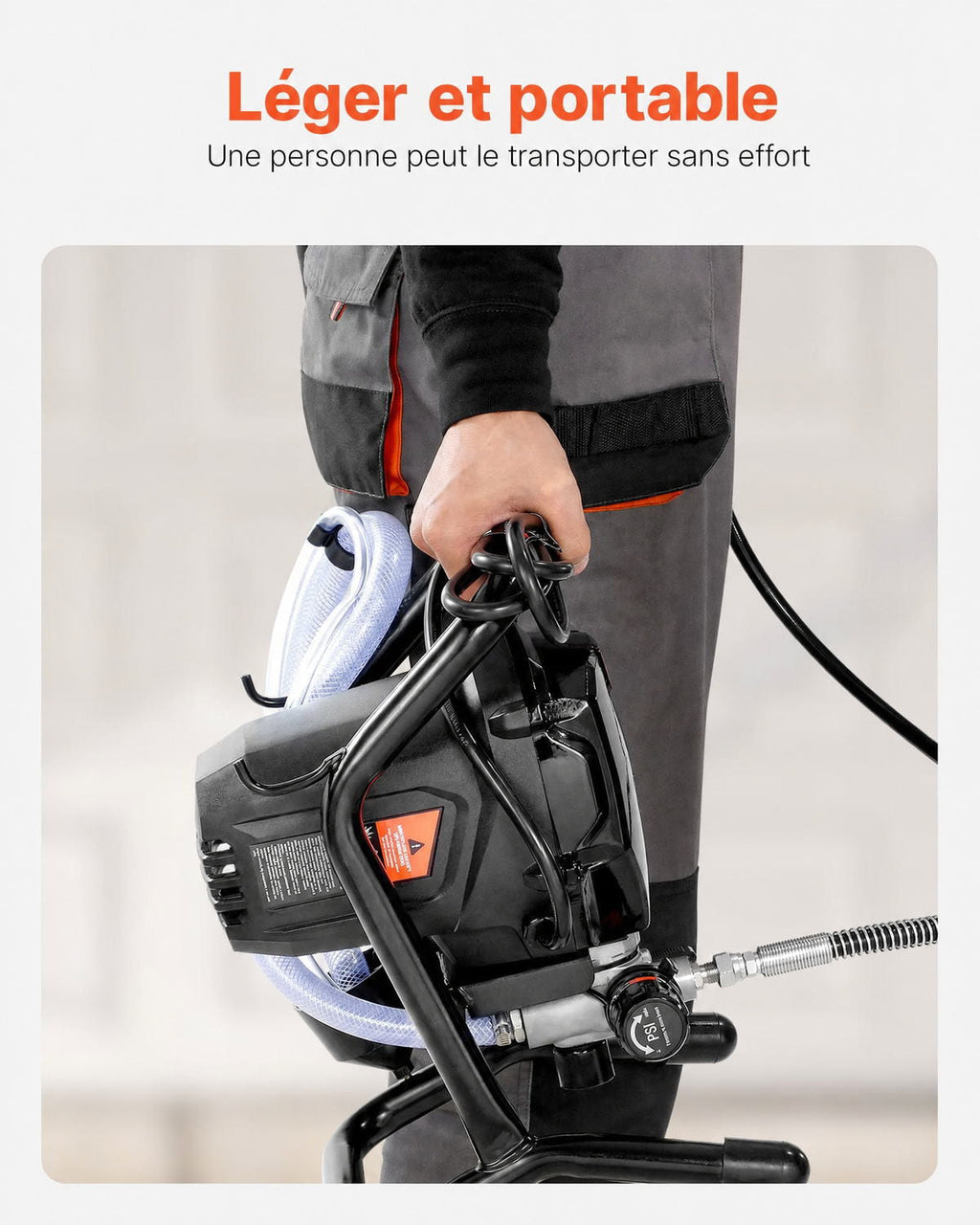 Système de Peinture par Pulvérisation 750 W 3000 PSI