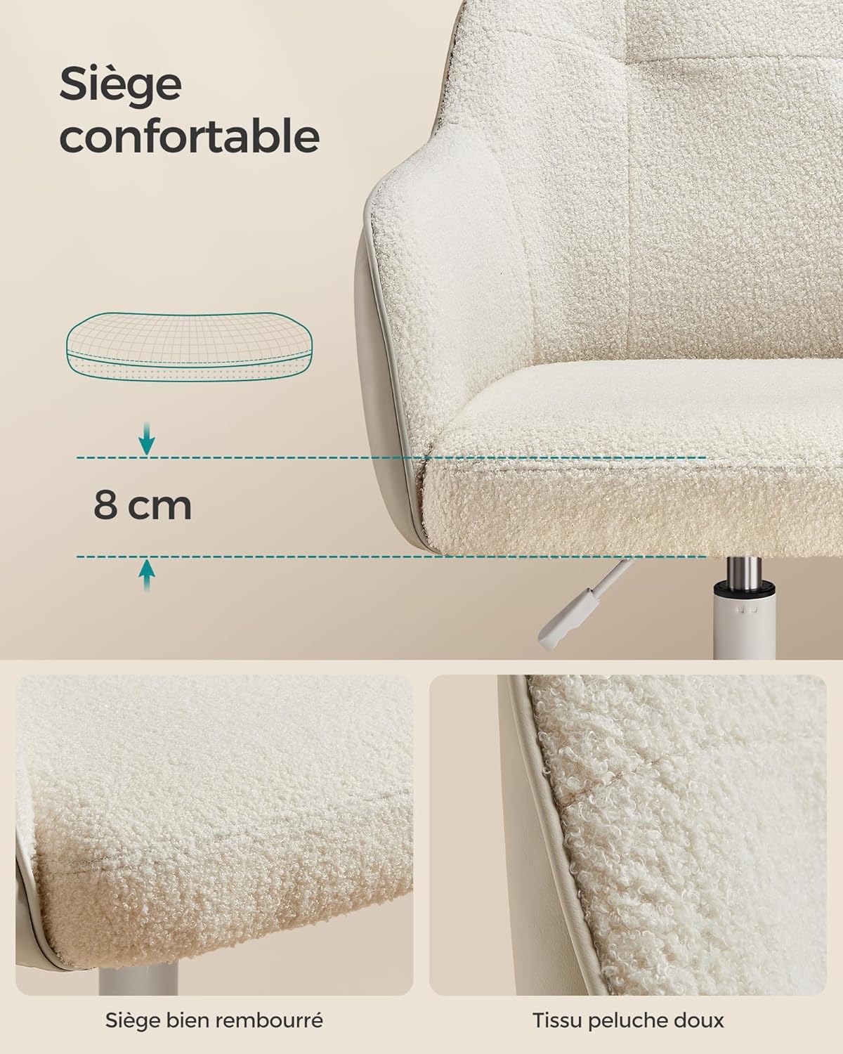 ComfyChaise™ Ergonomique - Capacité 110 kg