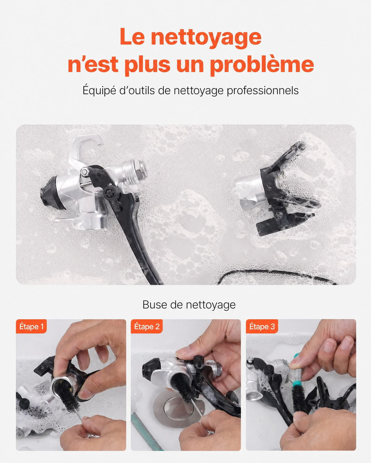 Système de Peinture par Pulvérisation 750 W 3000 PSI