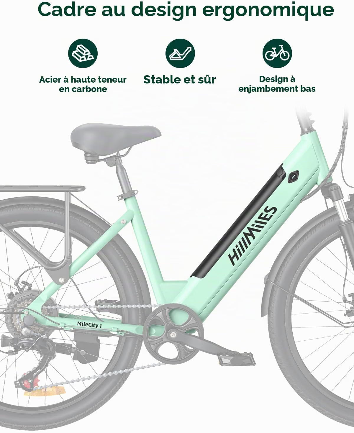 Vélo électrique pour adultes HillMiles