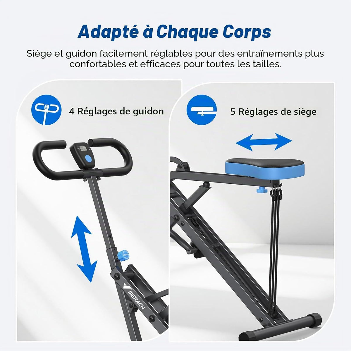 2-en-1 Machine à Squats et Rameur