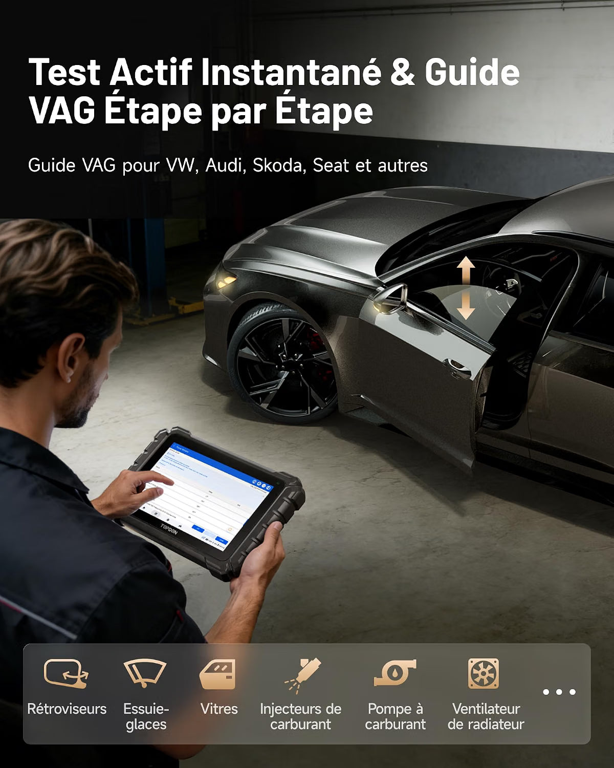 TOPDON One 10.1" Valise Diagnostic Auto Bidirectionnel